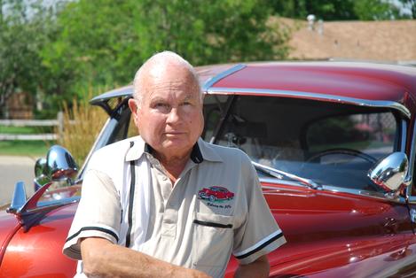 Duane Demars and his 1950 Chevrolet Deluxe Bustle Back